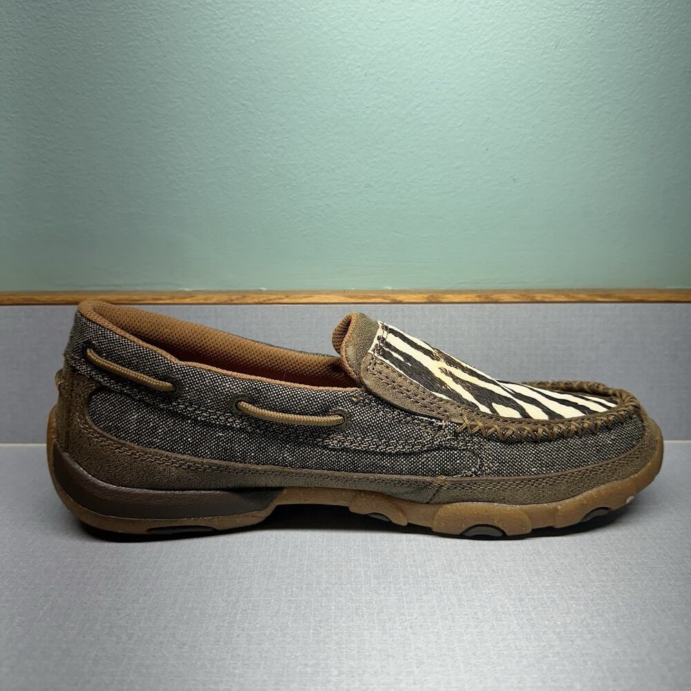 Twisted X Zebra Print driving moccasins ECO TWX‎ Women’s 9M - Picture 5 of 16